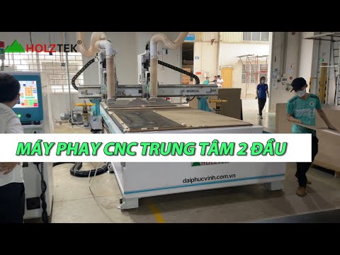 Máy Phay CNC Trung Tâm 2 Đầu - Bàn Lớn - HT-1850R2A
