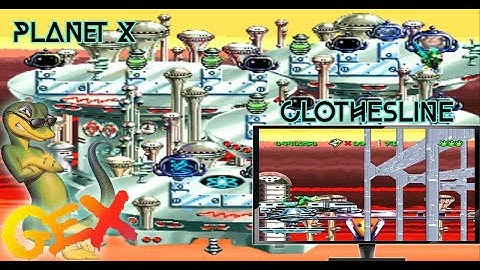Gex: Chanel 6: Planet X: Level 8: Clothesline ( Secret World ) Gameplay