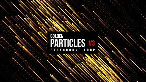 Golden Flow String Particles V3 | Motion Graphics - Videohive template