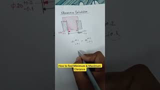How To Find Minimum &amp; Maximum Clerance 🤔 #realindustryexperience #tolerance #shorts #shortfeed
