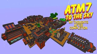 Minecraft ATM7: To The Sky  Review After Completion