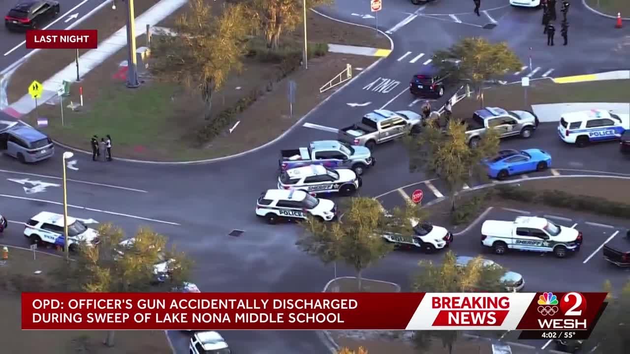 Officer accidentally discharges gun in Orange County middle school