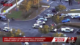 Officer accidentally discharges gun in Orange County middle school