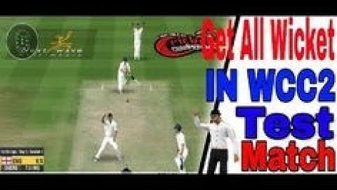 ALL Wickets in first inning Wcc2 in  test match..