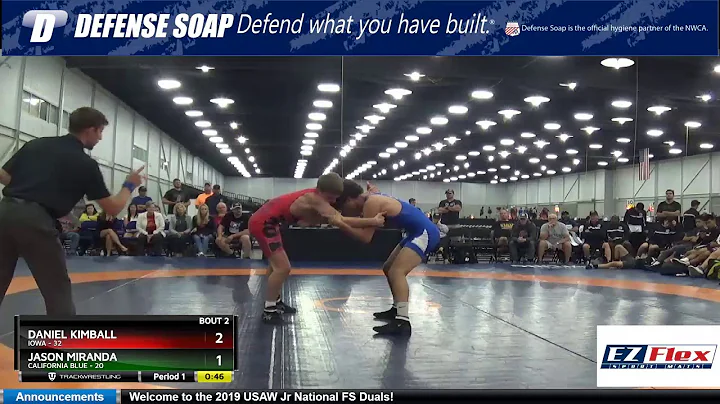 Mat 8 126 Daniel Kimball Iowa Vs Jason Miranda Cal...