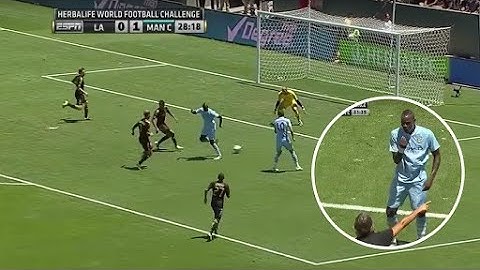 Balotelli Failed Trick Shot and Substitution