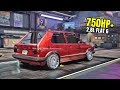 Need for Speed Heat Gameplay - 750HP+ VOLKSWAGEN GOLF GTI Customization | Max Build 400+