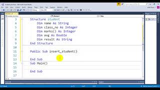 Visual Basic Structure Example