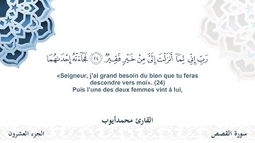 سورة القصص - القارئ محمد أيوب | مشروع #100ختمة