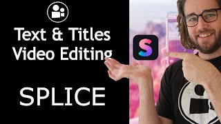 How to add text to Splice Video - iPhone Video Editing Tutorials screenshot 5