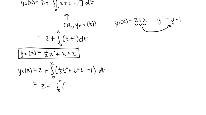 Diff Eq 2.8 Notes: Picard's Method