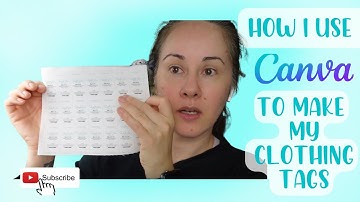 How to make clothing Tags using Canva