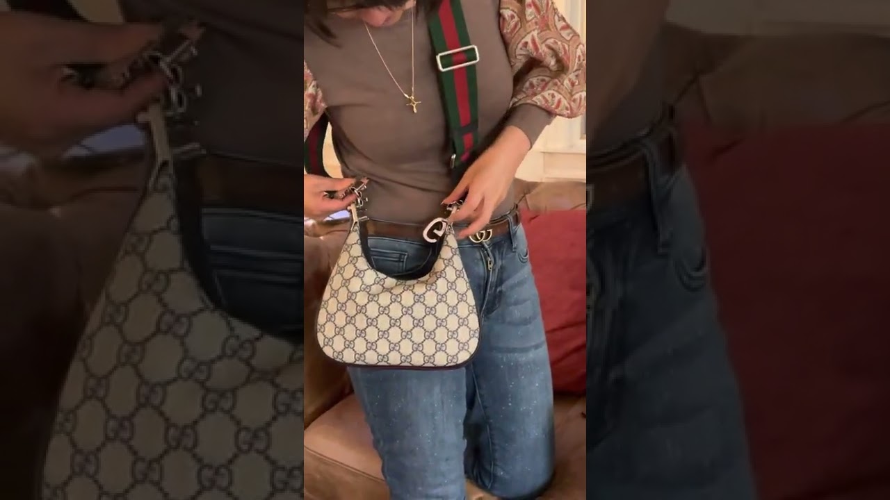 GUCCI ATTACHE LARGE SHOULDER BAG  WHAT FITS INSIDE + MOD SHOTS