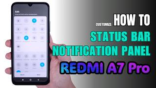 How to Customize Notification Panel | Control Center | Status bar on Redmi A7 Pro screenshot 2