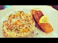 Salmon with potato salad easy recipe  losos recepti jednostavan ruak