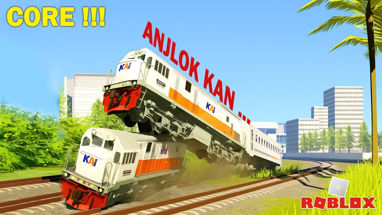 ANJLOK SEMUA SAMPAI KERETA PADA LOMPAT | INCORAILS CORE #3 | MEME TIDAK LUCU MAIN GAME ROBLOX KERETA