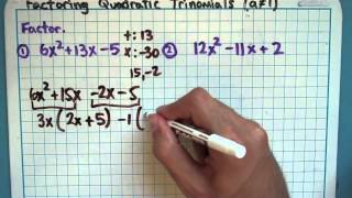 Factoring Quadratic Trinomials with "a" Not Equal to 1 (5-4-4)