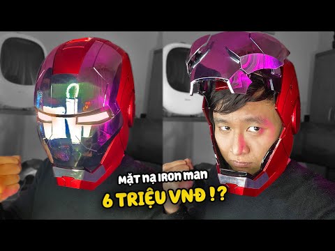 Video ĐEO THỬ MẶT NẠ IRON MAN GIÁ HƠN 6 TRIỆU VNĐ !!! Ra... - youtube