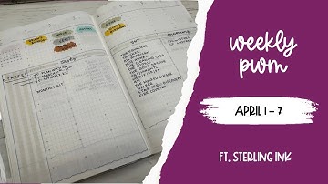 Weekly PWM // April 1 - 7, 2024 // Sterling Ink B6 Common Planner