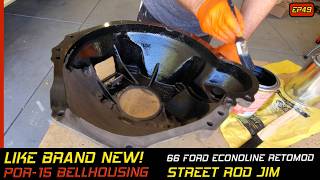POR-15 Bellhousing Restoration — Looks Brand New — 1966 Ford Econoline
