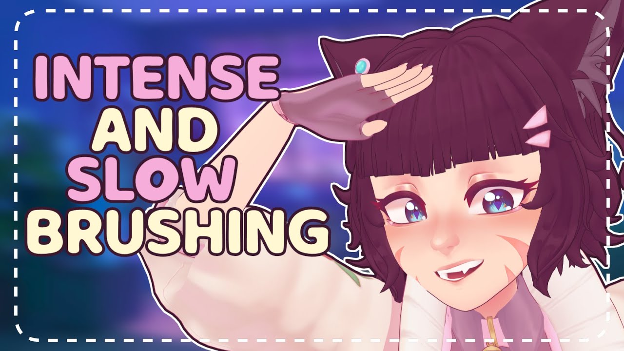 ꒰ASMR꒱ 🥴 Slow & Intense Ear Brushing Tingles From a Catgirl 🐾