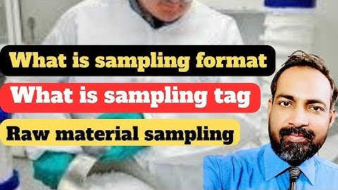 raw material sampling procedure | what is sampling format | Hindi