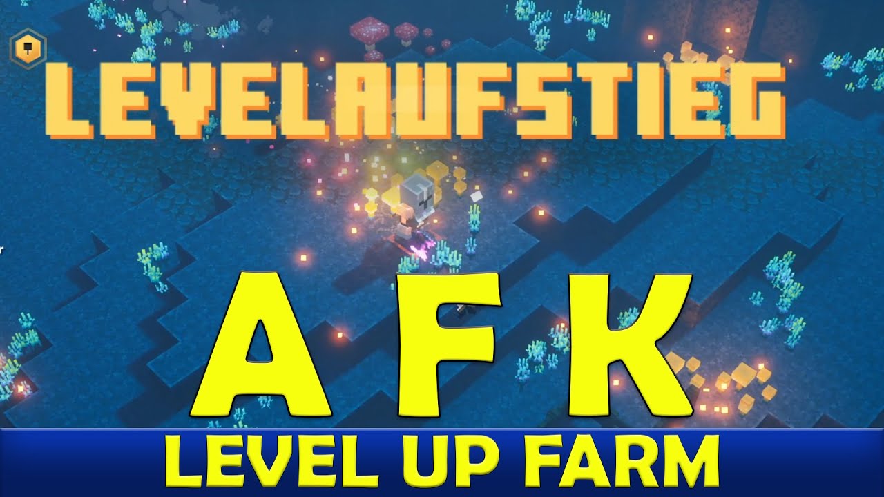 MINECRAFT DUNGEONS - Level ups ohne aktiv zu spielen. AFK level farming!