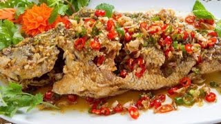 Resepi ikan siakap radprik Ala thai paduuu ปลากระพง ราดพริก ง่ายๆ ใครๆก็ทำได้ #Thaifood #Foryou