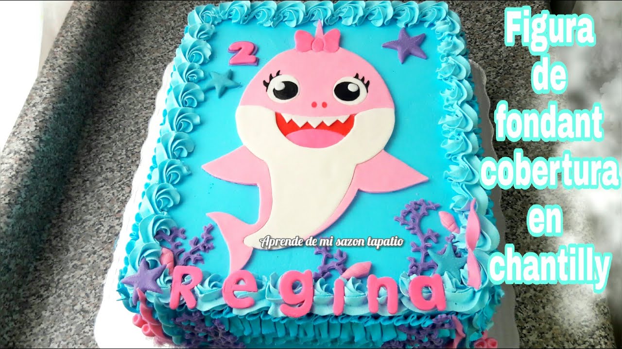 pastel de Baby Shark para niña / Baby Shark cake for girl / Baby Shark -  YouTube