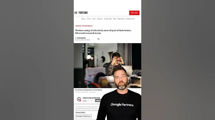 New Study Finds Overuse of Artificial Intelligence Harms Worker Critical Thinking Skills