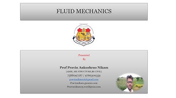FLUID MECHANICS (Newton’s law of viscosity, Dynamic Viscosity,Kinematic viscosity)