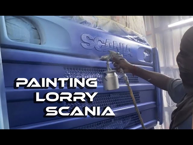 FULL VIDEO : PAINTING LORRY SCANIA class=