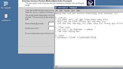 Hướng dẫn cài Active Directory trên Windows server 2003