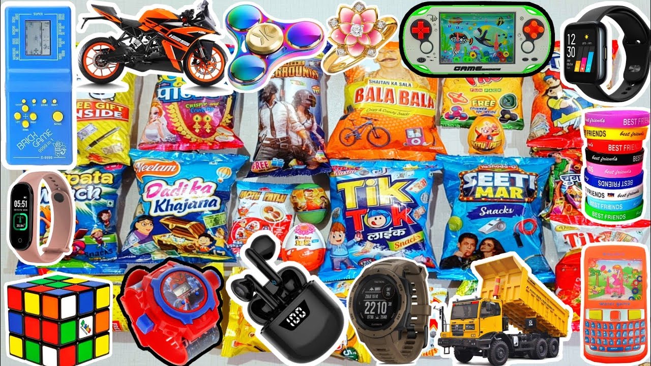 twenty one latest collection of snacks 😋 aaj to mouj ho gyi 🤩 gifts hi gifts nikal gye 🥰😎😋