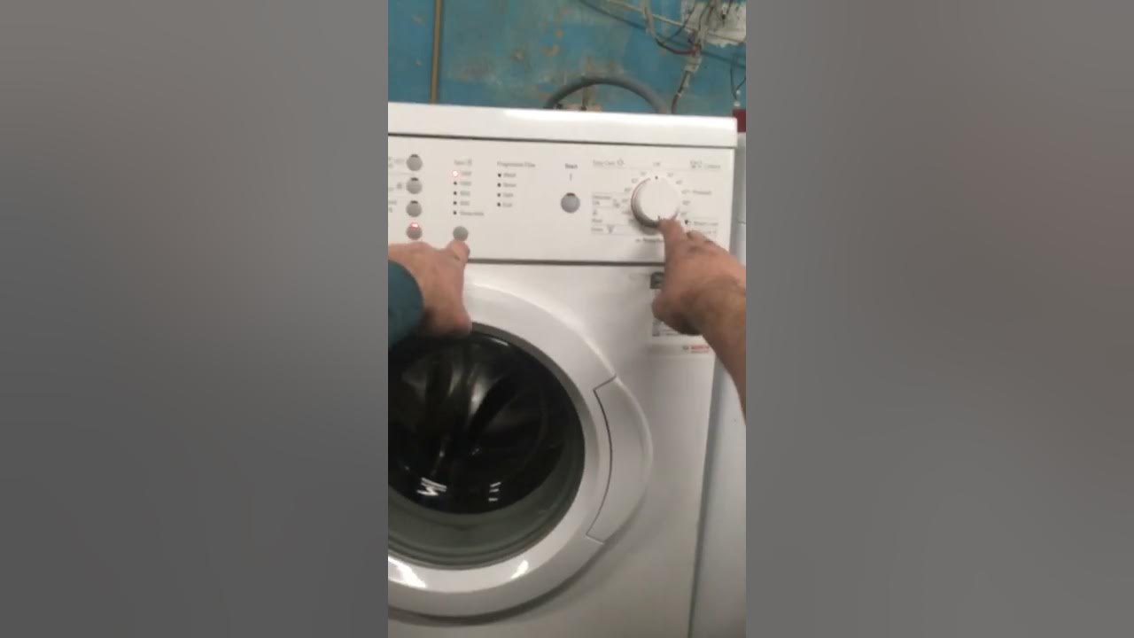 Bosch Classixx 6 Washing Machine Reset YouTube