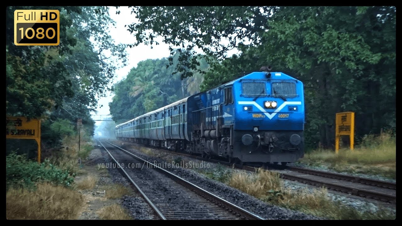 4 in 1 | EMD hauled trains at twilight | BLEED BLUE WDP4B | Suravali | Indian Railways