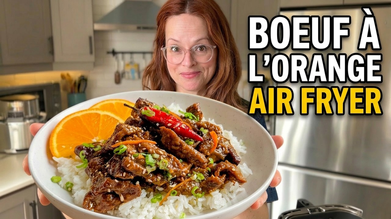 BOEUF À L'ORANGE AIR FRYER ⭐️ C'était Incroyable!
