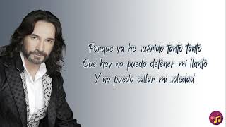 Video voorbeeld van "Necesito una compañera - Marco Antonio Solís (Letra/Lyrics)"