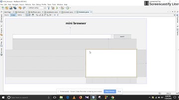 how to make a browser by java netbeans