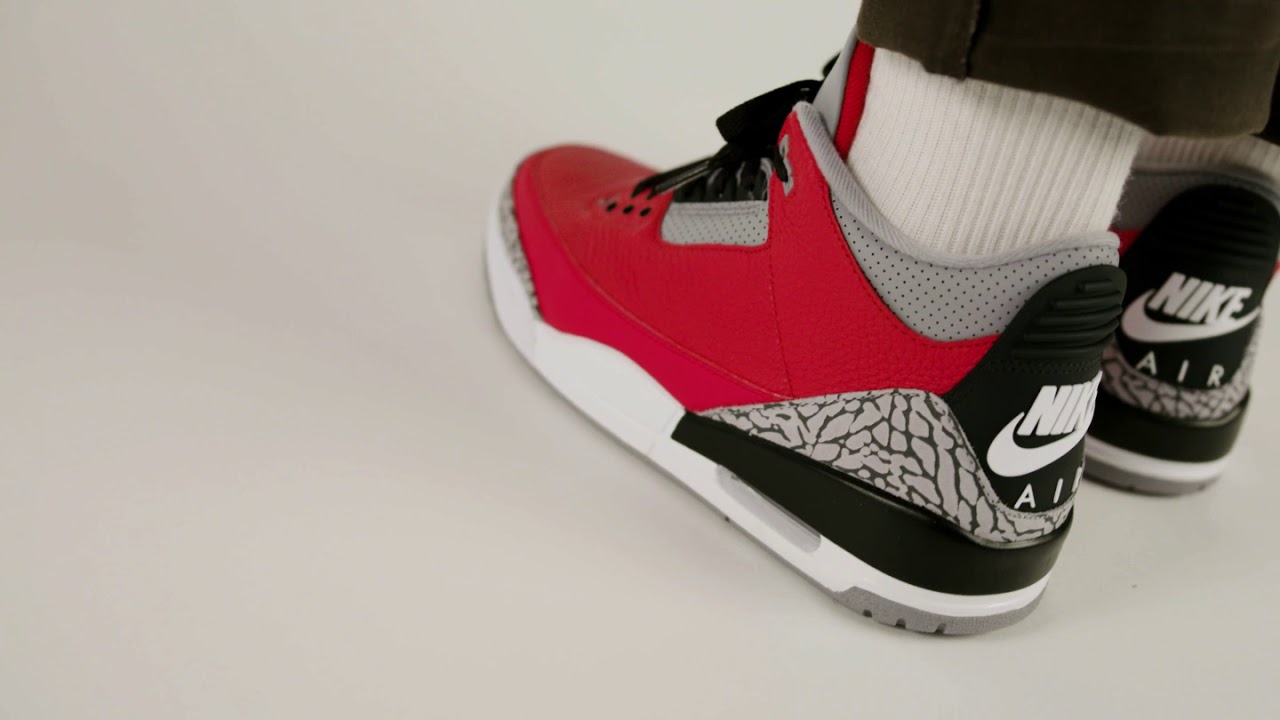 Air Jordan 3 Retro Se Fire Red On Feet Look Youtube