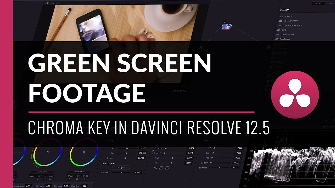 Green Screen Footage & Chroma Key - Davinci Resolve Tutorial - YouTube