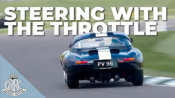 Absolutely wild lap of Goodwood in the Jaguar E-type 'lightweight'
