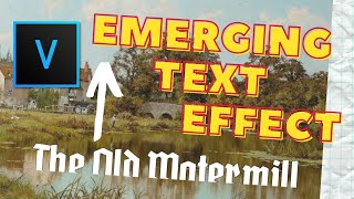 Record Speed Tutorials: Emerging Text Effect in Vegas