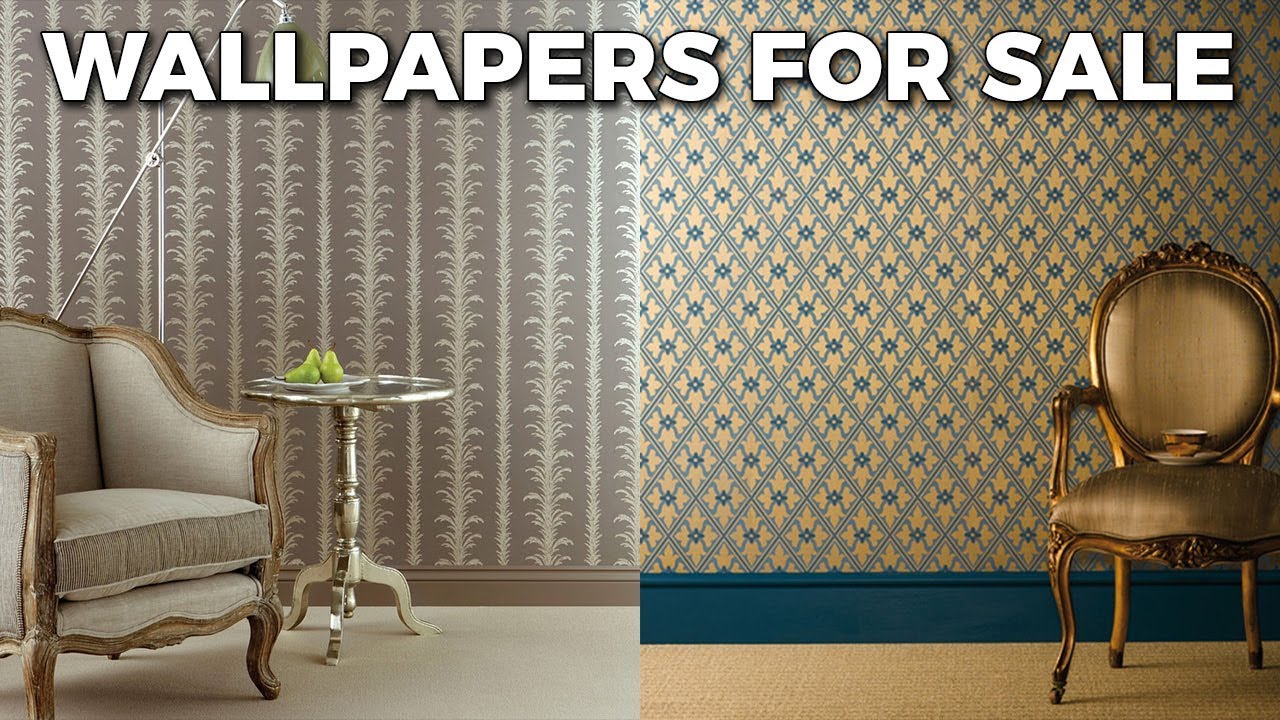 Buy Luxury Wallpaper Produced In The UK Wallpaper Designs www.PeriodHomeStyle.co.uk YouTube