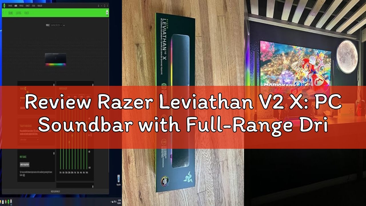 Review Razer Leviathan V2 X: PC Soundbar with Full-Range Drivers - Compact Design - Chroma RGB - USB