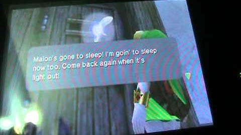 Ocarina Of Time Glitch: Lon Lon Ranch: Inside Malon House At Night