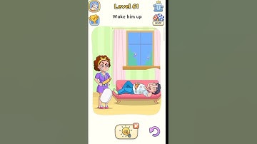 Wake Him Up 😴 DOP 5 Level 61 – Delete One Part Puzzle! #shorts