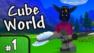 Let's Play: Cube World Alpha (Part 1) - Frogger, Ned, Skeletor and Legolas Go Wild!