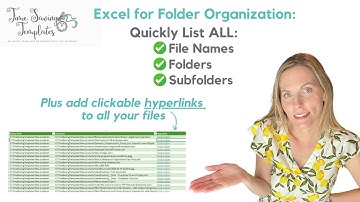 How to Copy File Names from Folder to Excel, Plus add Hyperlinks to your Files