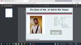 BioData Generator program Python -Mahin Bin Hasan